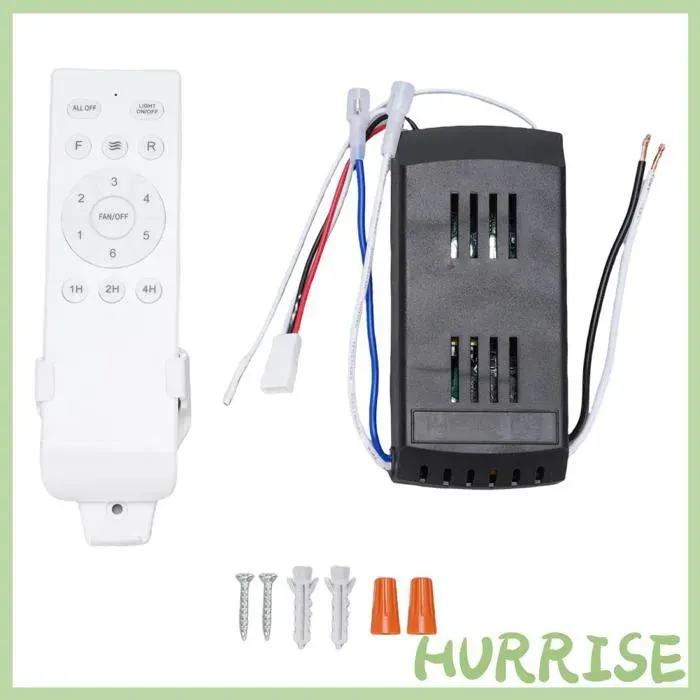 Kit de télécommande de ventilateur de plafond récepteur de contrôleur de lumière de ventilateur de plafond DC 6 vitesses avec