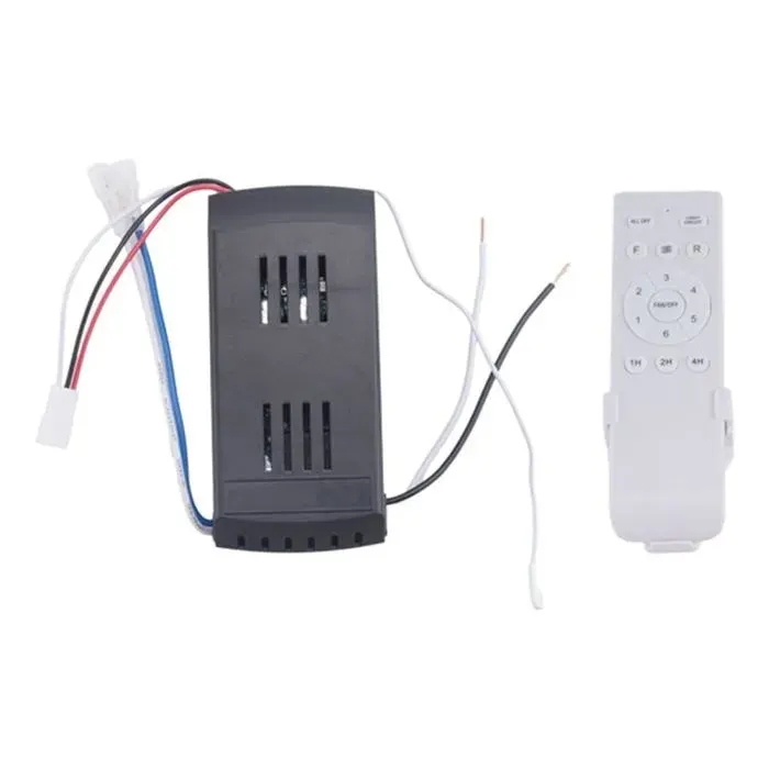 Kit Télécommande Ventilateur 1 Pièce 40W - 6 Vitesses Minuterie - Convient pour Plafonnier DC Dupcheliry