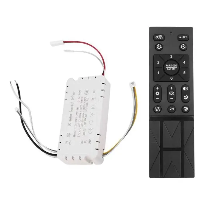 Kit Télécommande Ventilateur Plafond 6 Vitesses Gradation Lumière Compatible 110-265V