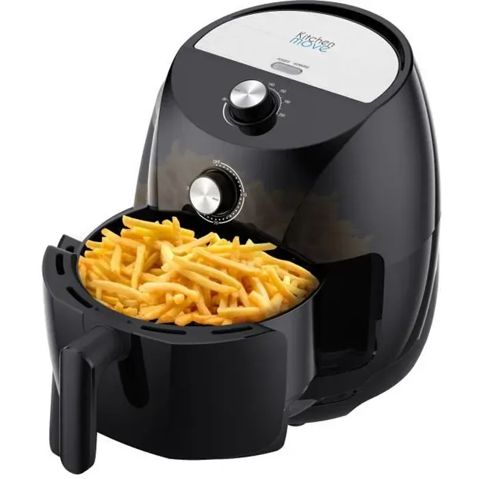 KITCHEN MOVE TORNADO - Friteuse électrique à air Chaud 3.5L - 1400W - Cuisson rapide en une Touche avec timer