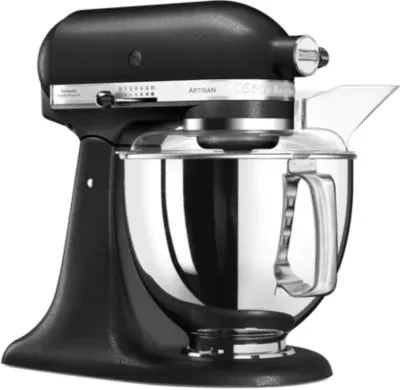 Kitchenaid - Robot Pâtissier 5ksm175psebk Artisan Truffe Noire, 4,8 L, Bol Avec Poignée + Bol 3 L, Batteur Souple Et Couvercle — vue 4