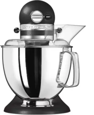 Kitchenaid - Robot Pâtissier 5ksm175psebk Artisan Truffe Noire, 4,8 L, Bol Avec Poignée + Bol 3 L, Batteur Souple Et Couvercle — vue 6