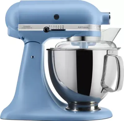 Kitchenaid - Robot Pâtissier 5ksm175psevb Bleu Velvet, 4,8 L, Bol Avec Poignée + Bol 3 L, Batteur Souple Et Couvercle