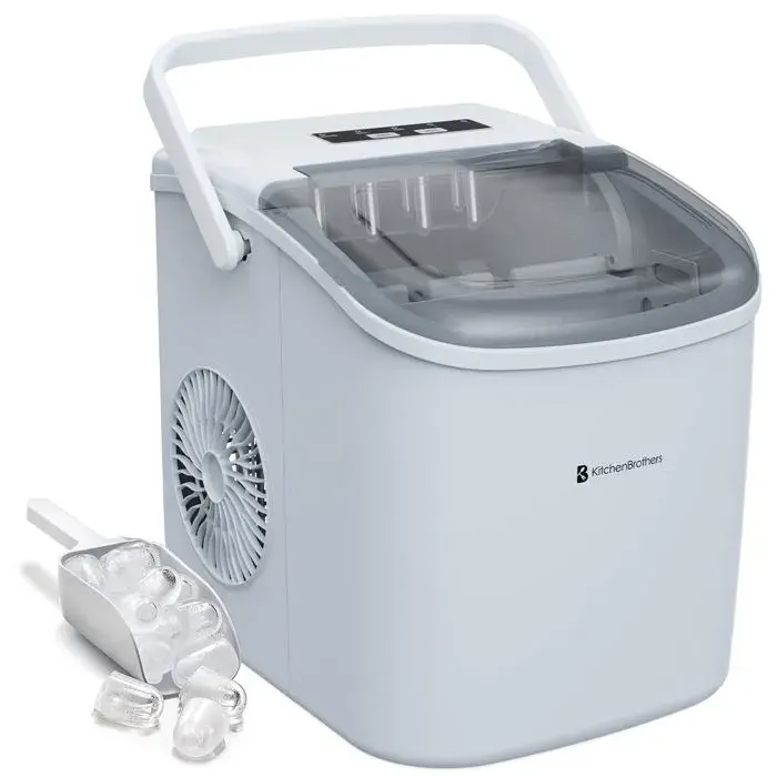 KitchenBrothers Professional Ice Maker - Crushed Ice Maker - Ice Maker - Ice Maker - Portable with Handle - With Ice Scoop - 1.2L