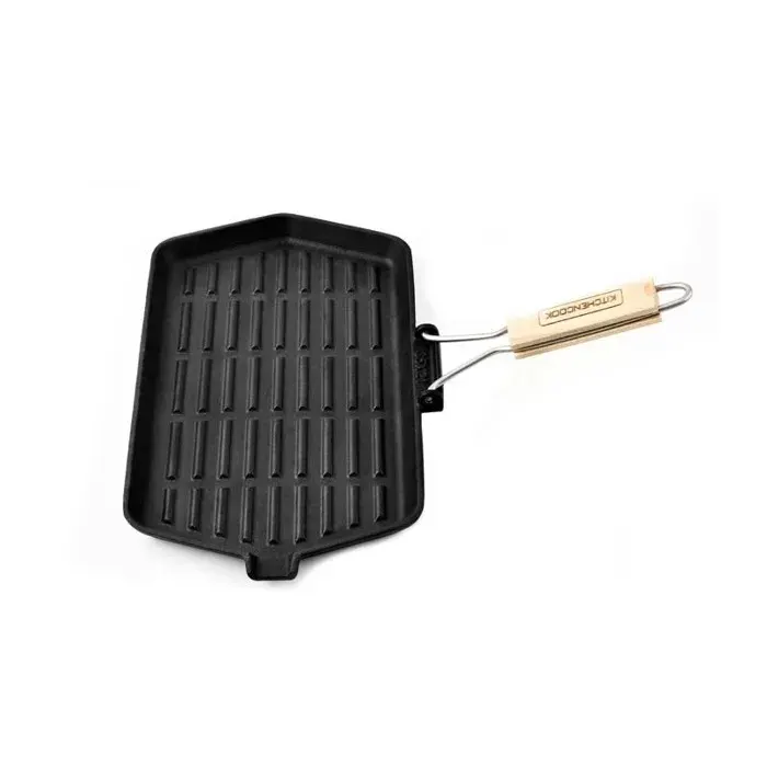 Kitchencook - Grill3521a Tfi - Grill Rectangulaire Fonte émaillée 35×21 Cm - Tous Feux Induction