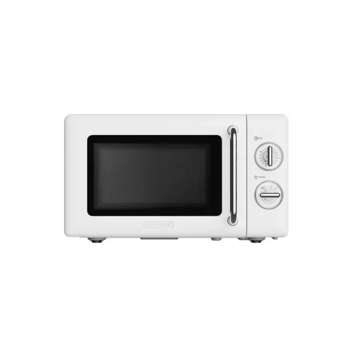Kitchencook - Kmo20 Retro White - Micro-ondes 20l Rétro - 700w - Commandes Mécaniques