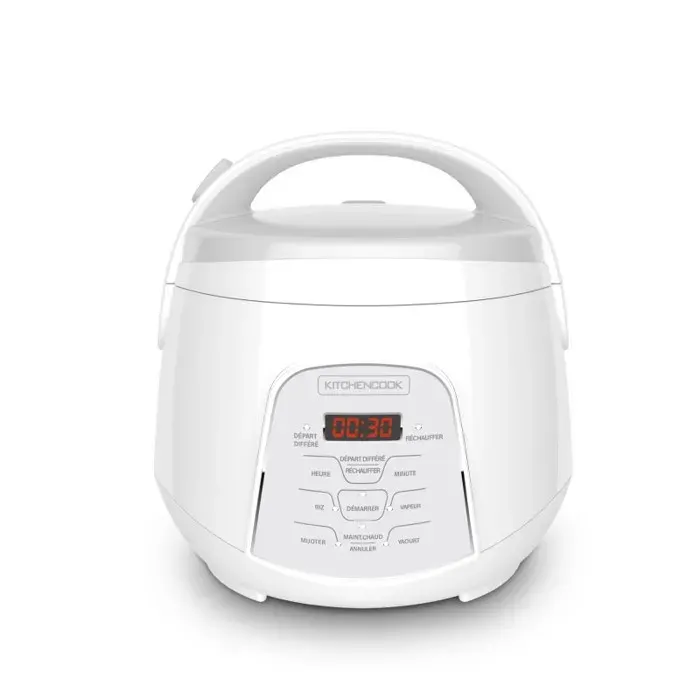 Kitchencook - Multicuiseur Kyoto_white - 400 W 22 L - Panier Vapeur Et Verre Doseur