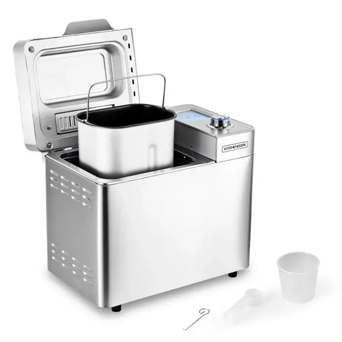 Kitchencook - Smart_i - Inox - Machine à Pain - 550 W - 25 Programmes