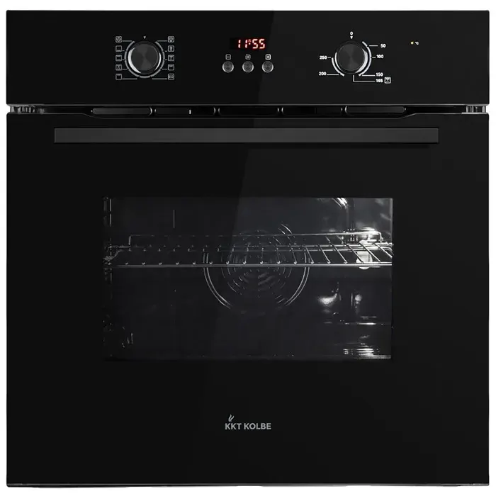 KKT KOLBE Four encastrable 60 cm autonome Full-Black 70 L 3 kW chaleur tournante minuterie sécurité enfant BO8005FB