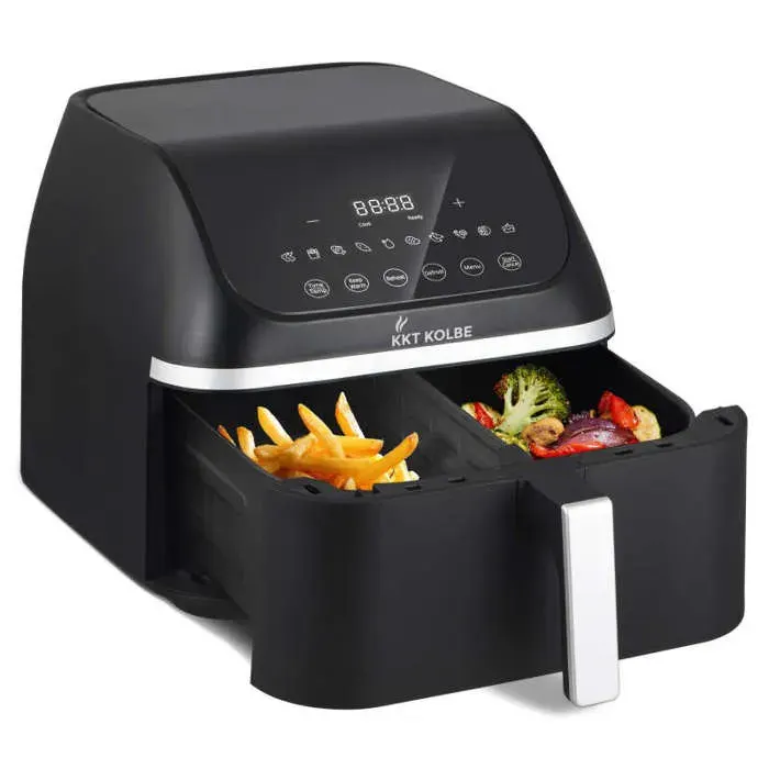 KKT KOLBE Friteuse à air chaud Airfryer Friture sans huile Friteuse à air Noire AF8500