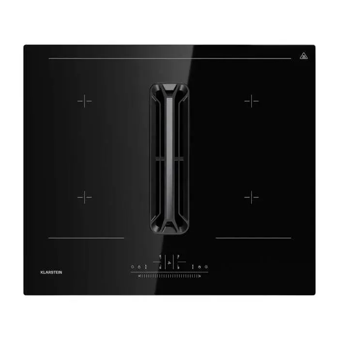 Klarstein AirJet 60 Down Air System table de cuisson à induction avec hotte aspirante 10000 W 445 m³/h Boost