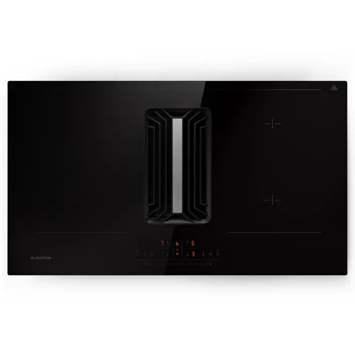 Klarstein AirJet 90 Down Air System Cuisinière à induction + hotte aspirante 754 m³/h A++