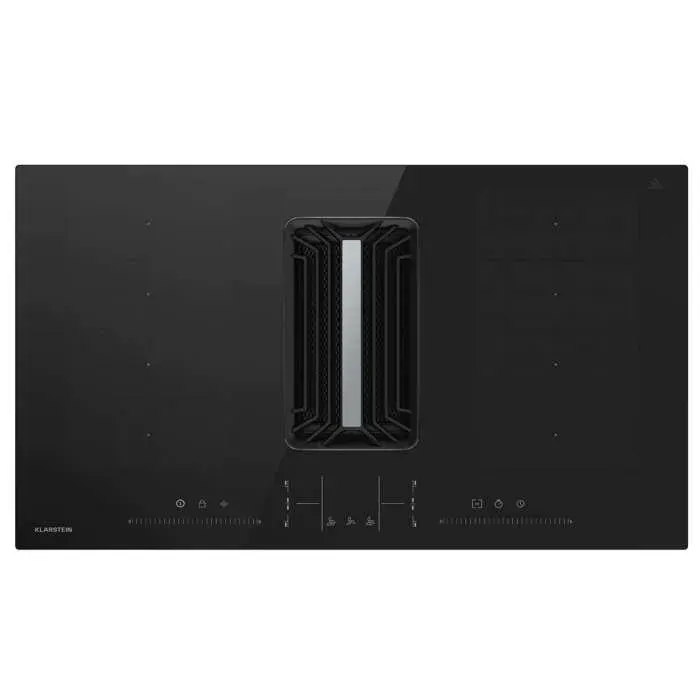 Klarstein AirJet FlexPro Down Air System Induction hob + Extractor hood Flexzone Booster