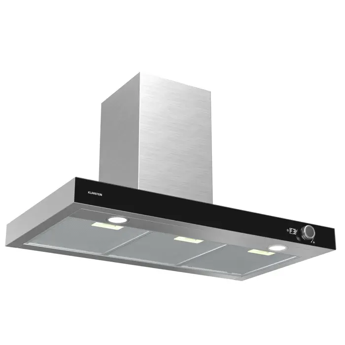 Klarstein AirNova hotte aspirante recyclage et extraction efficacité énergétique A++ 110 W 628 m³/h