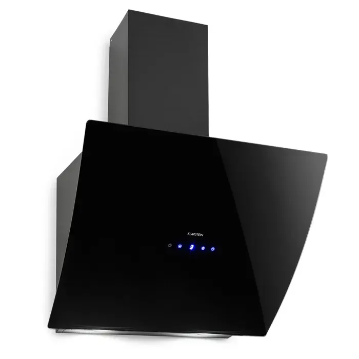 Klarstein Annabelle 60 Hotte aspirante en verre 641 m³/h panneau tactile noir