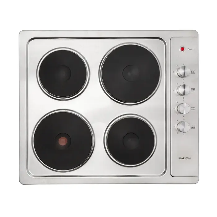 Klarstein Appetito 4 plaque de cuisson électrique 4 foyers 6 niveaux 5500 W inox
