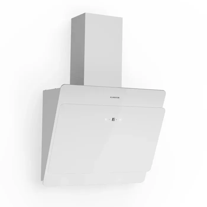 Klarstein Aurica 60 Hotte aspirante 60 cm 607 m³/h LED tactile verre blanc