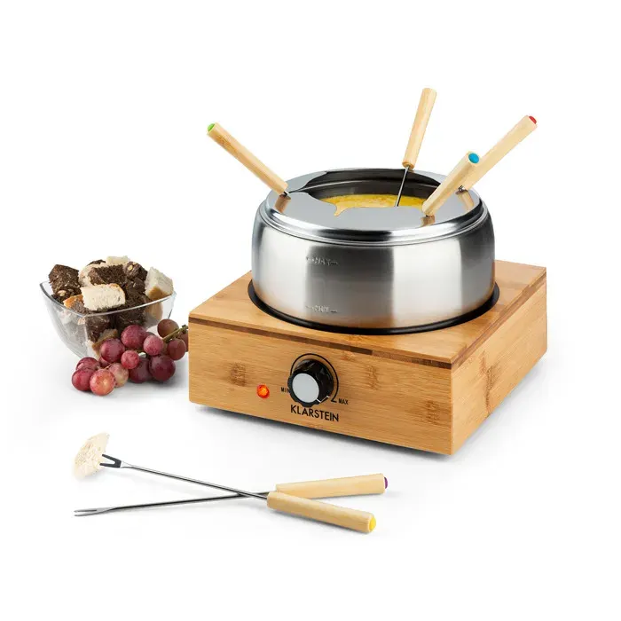Klarstein Bambus Fondue cuve inox 800 W