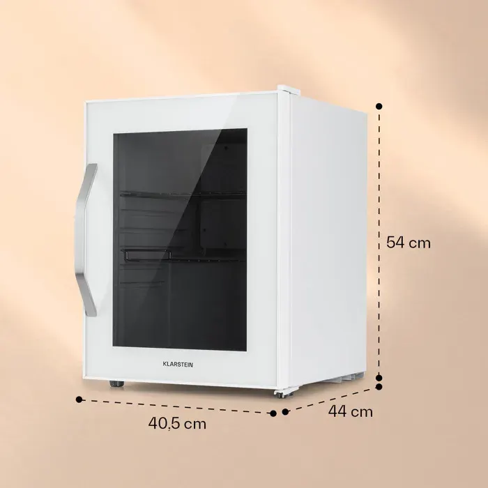 Klarstein Beersafe M Quartz Réfrigérateur 33 litres 2 clayettes Porte en verre panoramique
