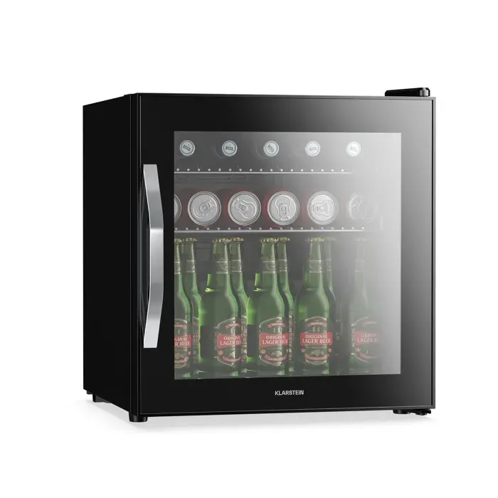 Klarstein Beersafe réfrigérateur à boissons avec porte en verre miroir 44 x 48 cm éclairage intérieur LED