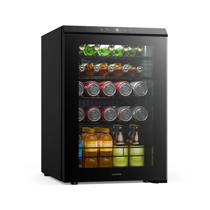 Klarstein Bevora réfrigérateur à boissons 645 x 48 cm éclairage intérieur LED noir