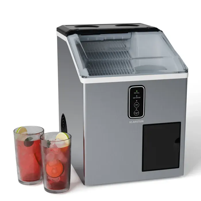 Klarstein Bullet Ice Shaved Ice Maker 15 kg de production de glace Bullet & Shaved Ice Acier inoxydable