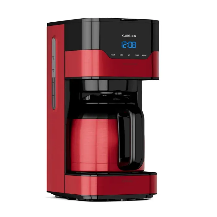 Klarstein Cafetière arabica 12l 800W contrôle EasyTouch - argent & noir