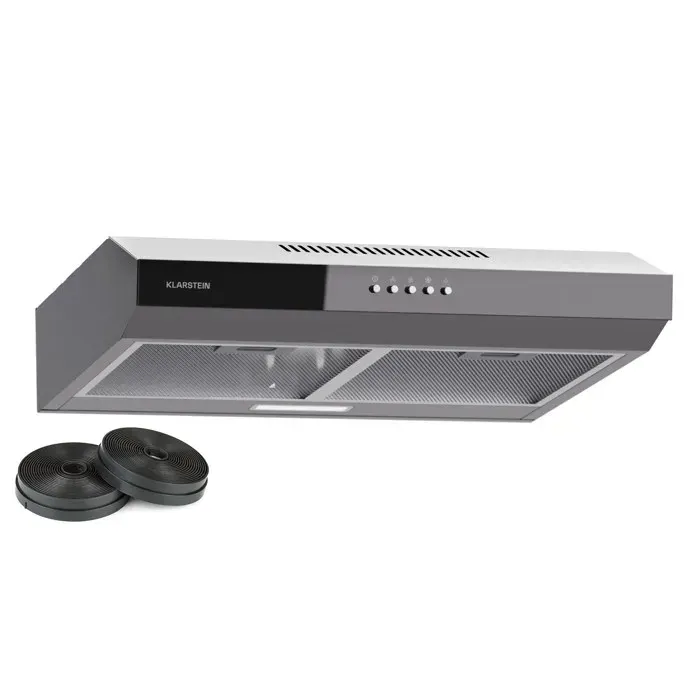 Klarstein Contempo 60 Hotte aspirante encastrée 60 cm 200 m³/h LED Acier inoxydable Acrylique