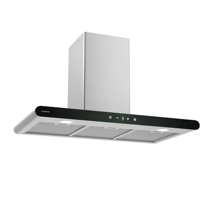 Klarstein CurveVent Hotte aspirante 676 m³/h Tactile LED 110 W CEE A+