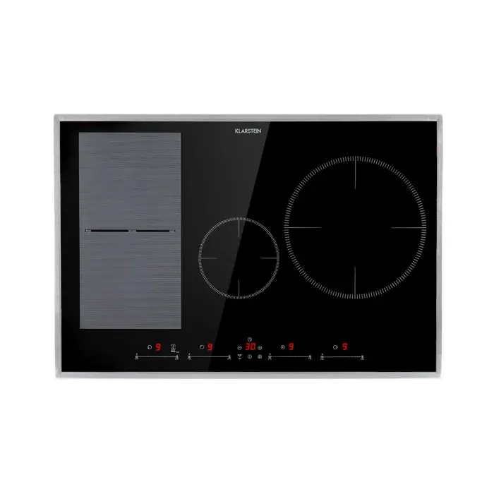 Klarstein Delicatessa 77 Hybrid Prime table de cuisson à induction encastrable 4 Zones 7000W