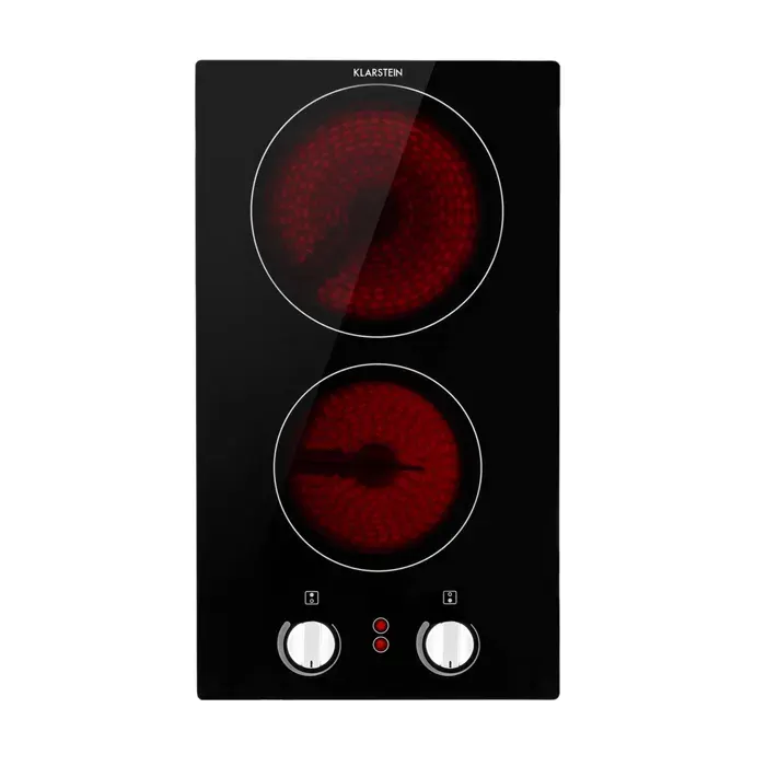 Klarstein EasyCook Domino Plaque de cuisson vitrocéramique 2 feux 3000W noire