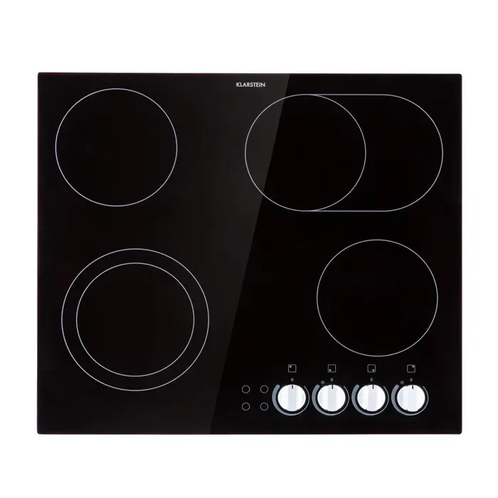 Klarstein EasyCook plaque de cuisson céramique 6100W commande rotative noire