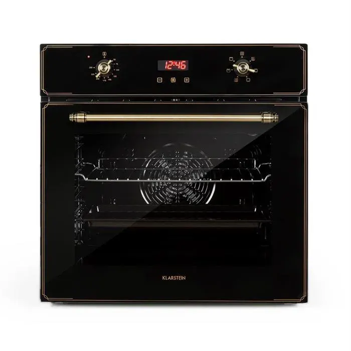Klarstein Elizabeth four encastrable design rétro 6 fonctions 50-250 ° C noir