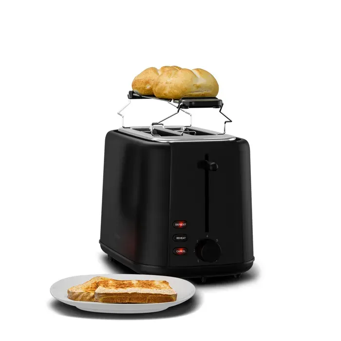 Klarstein Grille-pain Velaire 2 fentes 800 W 7 niveaux de brunissage Support à petits pains
