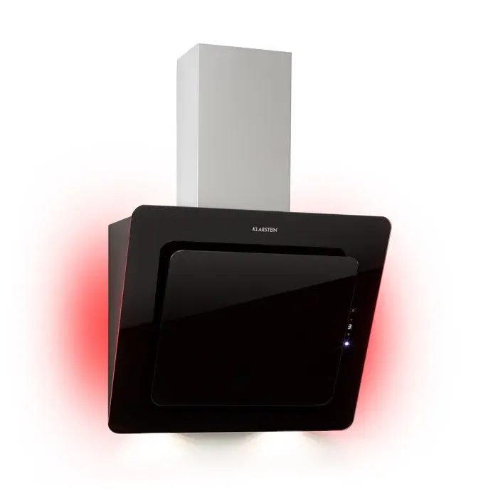 Klarstein Helena 60 Hotte murale aspirante 60cm 553 m³/h - Ecran LED - Noir