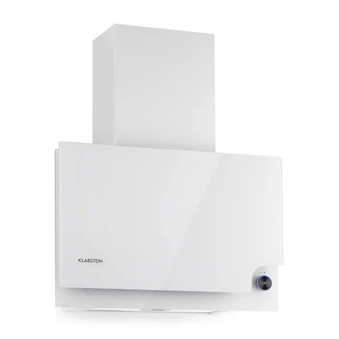 Klarstein Hotte aspirante Amelia 23W 60x47x235cm LED molette de réglage blanche