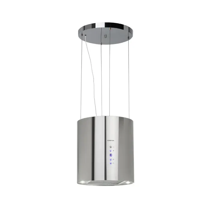 Klarstein Hotte aspirante dîlot Barett Ø35cm recirculation 522 m³/h LED filtre à charbon actif