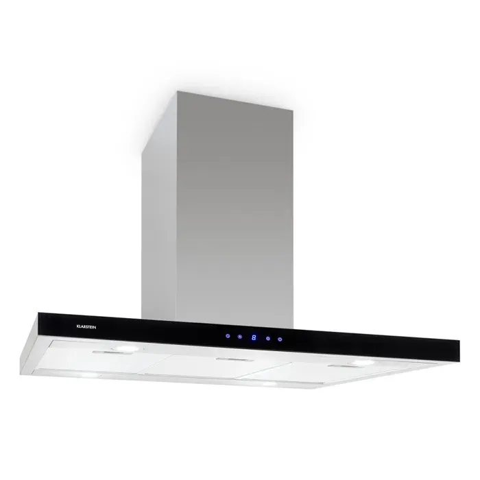 Klarstein Hotte aspirante Madonna 90cm 624 m³/h hotte îlot design