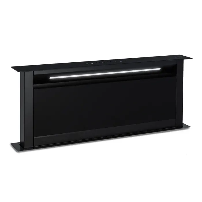 Klarstein Hotte aspirante Royal Flush Eco 90 cm 576 m³-h A+ Hotte escamotable plan de travail Noir