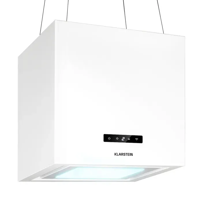 Klarstein Hotte îlot Smart Kronleuchter 595 m³/h contrôle via application panneau LED