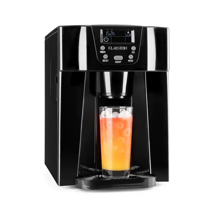 Klarstein Ice Volcano 2G Machine à glaçons LED 12 kg en 24 h 2L 6-10 min – noir