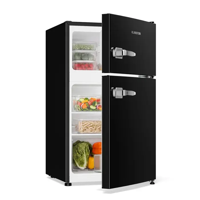 Klarstein Irene combiné réfrigérateur-congélateur 86 litres design rétro