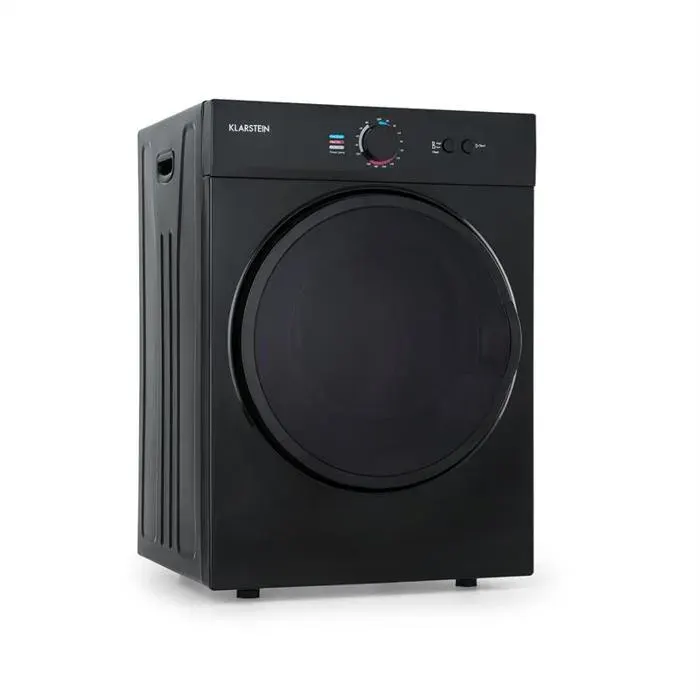 Klarstein Jet Set Sèche-linge Séchage par extraction dair compact 3kg 1020W Classe G - Noir