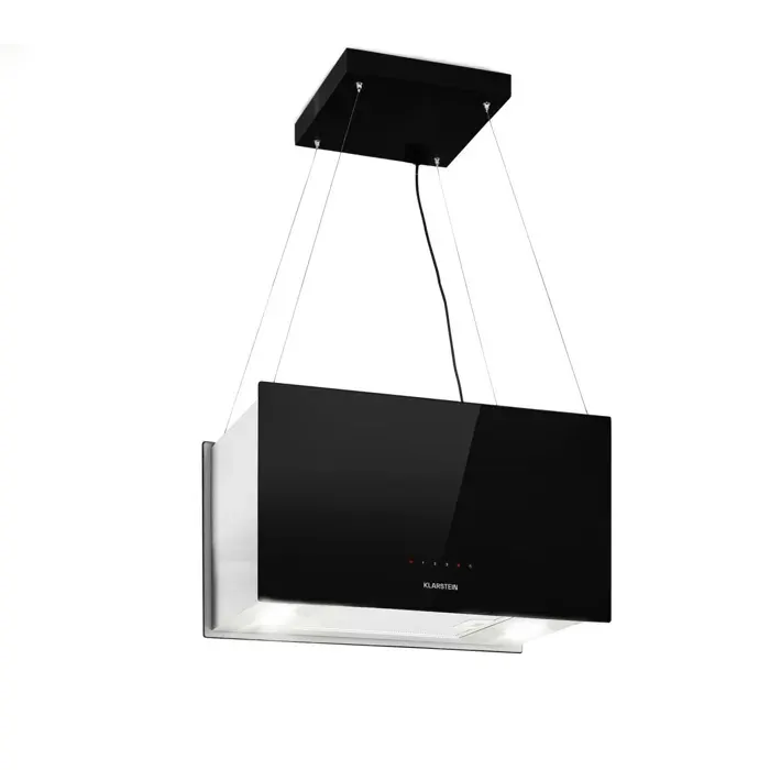 Klarstein Kronleuchter L Hotte îlot aspirante 60cm 577 m³/h LED classe A - noir