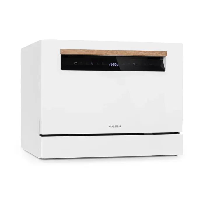 Klarstein Lagoona 55cm 7 Programmes Mini Lave-vaisselle Blanc