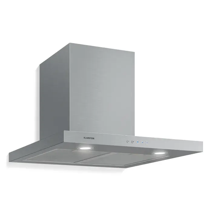 Klarstein Limelight Hotte murale aspirante 60cm 639 m³/h A++ inox argent