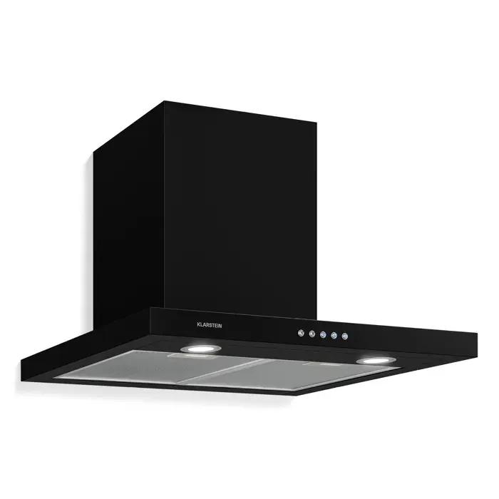 Klarstein Limelight Hotte murale aspirante 60cm 639 m³/h classe A++ - noir