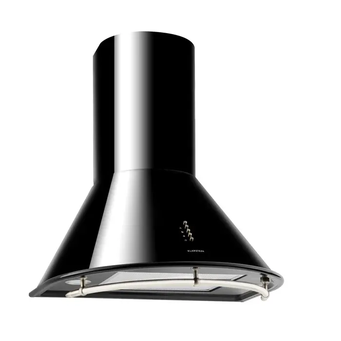 Klarstein Lumio Neo hotte aspirante rétro en inox 60 cm 615 m³/h classe A - noir
