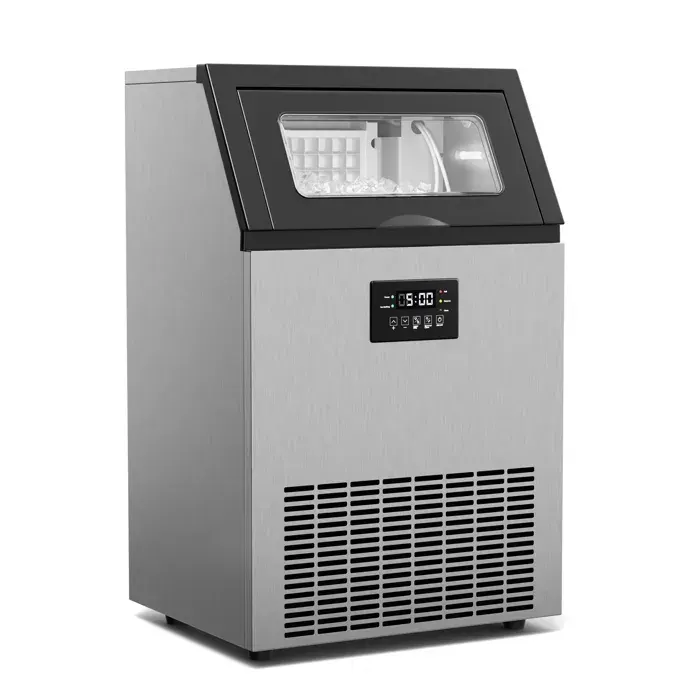 Klarstein Machine à glaçons industrielle Glacial 45 kg avec écran LED et fenêtre de visualisation