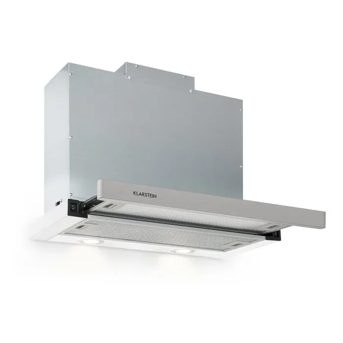 Klarstein Mariana 60 hotte à écran plat 546 m³/h extraction LED blanc